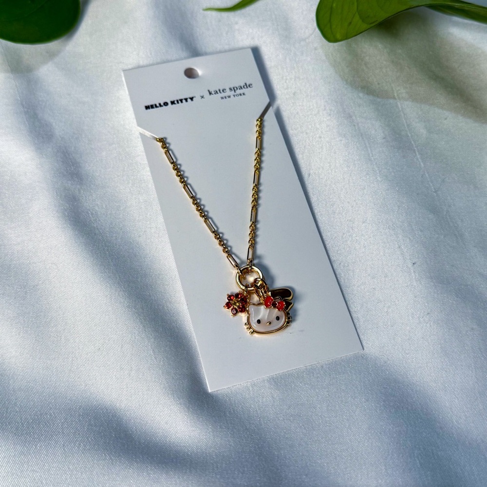 BNWT Hello Kitty X Kate Spade New York Charm Pendant Necklace